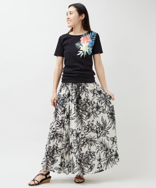 Botanical Hawaiian Resort Skirt by Kahiko - Ametsuchi