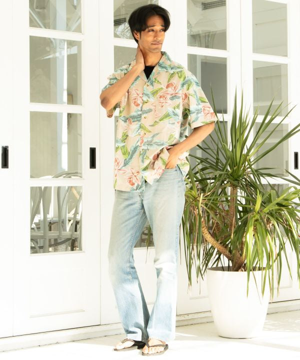 Botanical Hawaiian Open Shirt by Kahiko - Ametsuchi