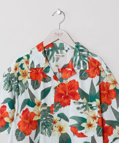 Botanical Hawaiian Open Shirt by Kahiko - Ametsuchi