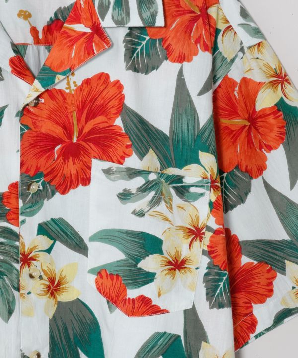 Botanical Hawaiian Open Shirt by Kahiko - Ametsuchi