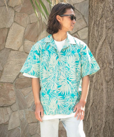 Botanical Hawaiian Open Shirt by Kahiko - Ametsuchi