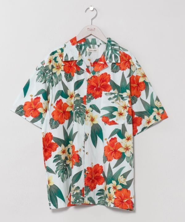 Botanical Hawaiian Open Shirt by Kahiko - Ametsuchi