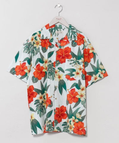 Botanical Hawaiian Open Shirt by Kahiko - Ametsuchi