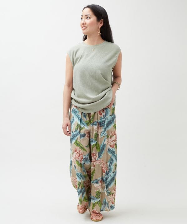 Botanical Hawaiian Wrap Pants by Kahiko - Ametsuchi