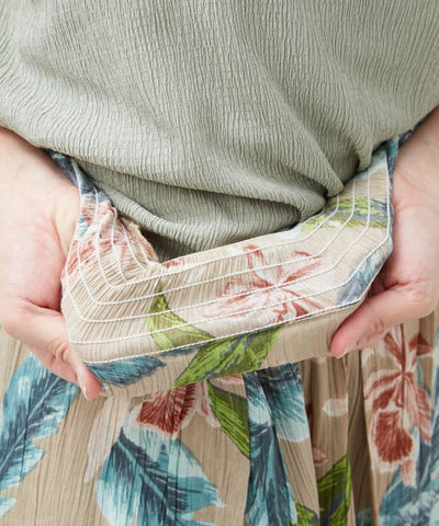 Botanical Hawaiian Wrap Pants by Kahiko - Ametsuchi