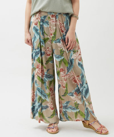 Botanical Hawaiian Wrap Pants by Kahiko - Ametsuchi