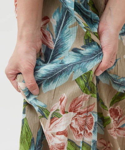 Botanical Hawaiian Wrap Pants by Kahiko - Ametsuchi