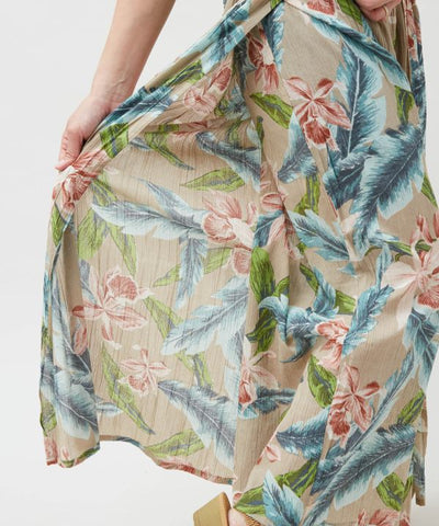 Botanical Hawaiian Wrap Pants by Kahiko - Ametsuchi