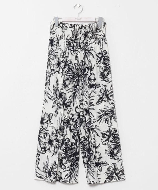 Botanical Hawaiian Wrap Pants