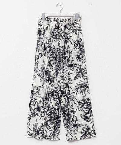 Botanical Hawaiian Wrap Pants by Kahiko - Ametsuchi