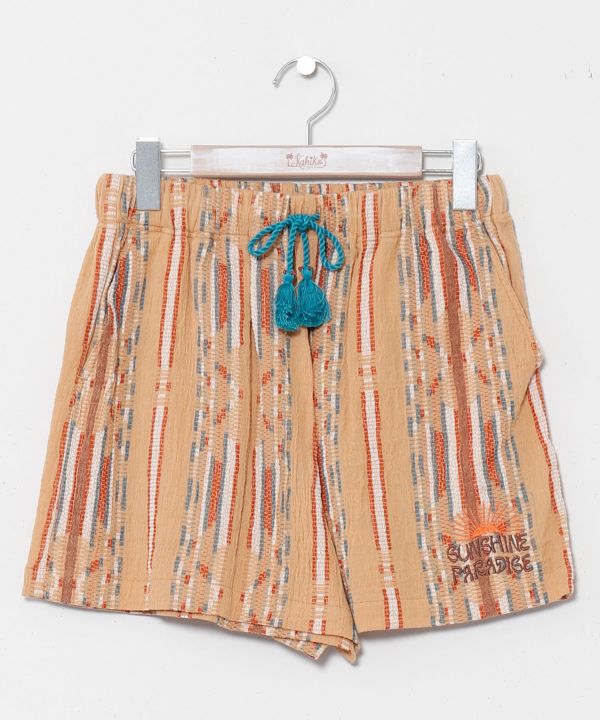 Pantalones cortos de resort con bordados de cuentas de Kahiko - Ametsuchi