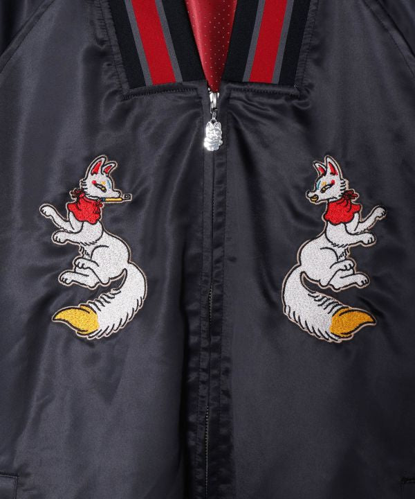 KAYA x NAKAMURA KYOKO - Yokai Sashiko Embroidered Jacket by Kaya - Ametsuchi