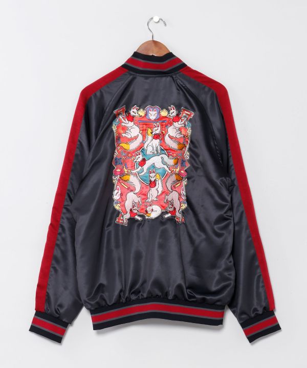 KAYA x NAKAMURA KYOKO - Yokai Sashiko Embroidered Jacket by Kaya - Ametsuchi