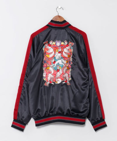 KAYA x NAKAMURA KYOKO - Yokai Sashiko Embroidered Jacket by Kaya - Ametsuchi