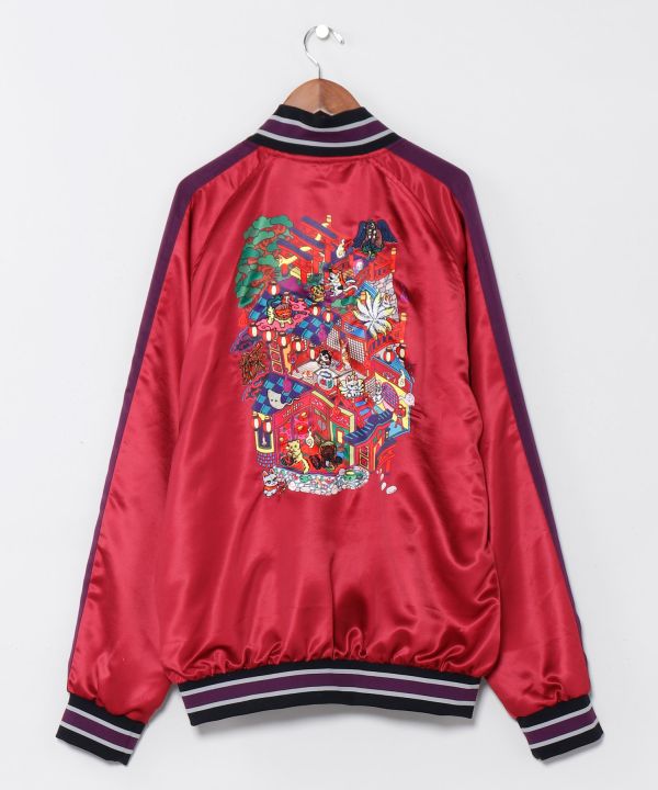 KAYA x NAKAMURA KYOKO - Yokai Sashiko Embroidered Jacket by Kaya - Ametsuchi