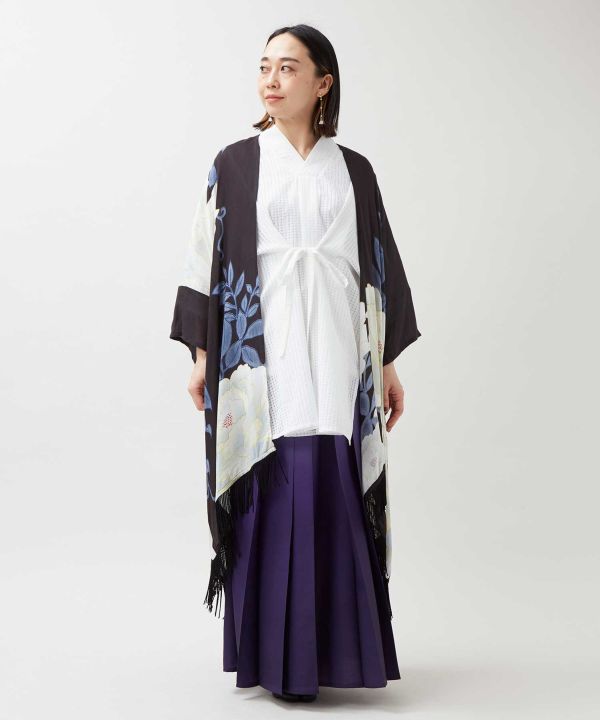 HANAGASUMI - Gradient Hakama Pleat Skirt by Kaya - Ametsuchi