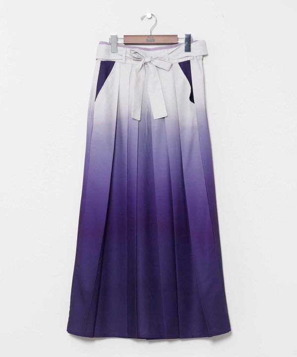 HANAGASUMI - Gradient Hakama Pleat Skirt by Kaya - Ametsuchi