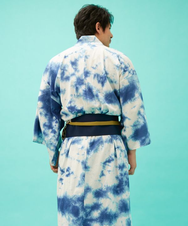 Reversible Cotton Linen Obi Belt by Kaya - Ametsuchi