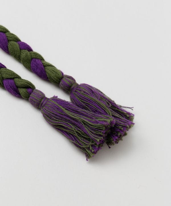 Reversible Cotton Linen Obi Belt by Kaya - Ametsuchi