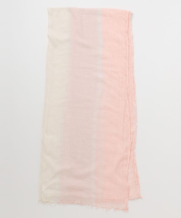 Bicolor Fringe Lightweight Stole by Kaya - Ametsuchi