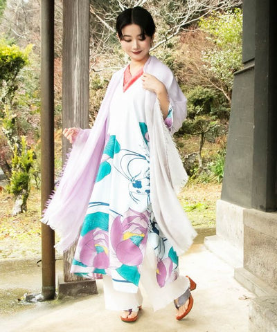 Pastel Fringe Lightweight Stole by Kaya - Ametsuchi