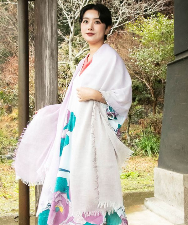 Pastel Fringe Lightweight Stole by Kaya - Ametsuchi