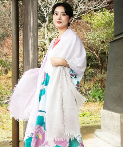 Pastel Fringe Lightweight Stole by Kaya - Ametsuchi