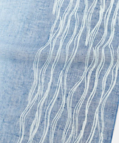 Indigo Square Textile Stole by Kaya - Ametsuchi