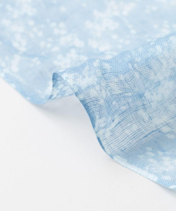 Indigo Square Textile Stole by Kaya - Ametsuchi