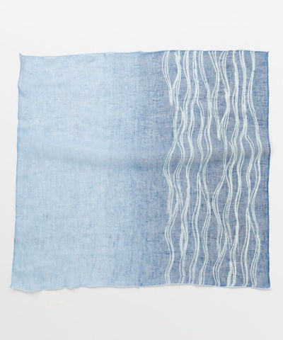Indigo Square Textile Stole by Kaya - Ametsuchi