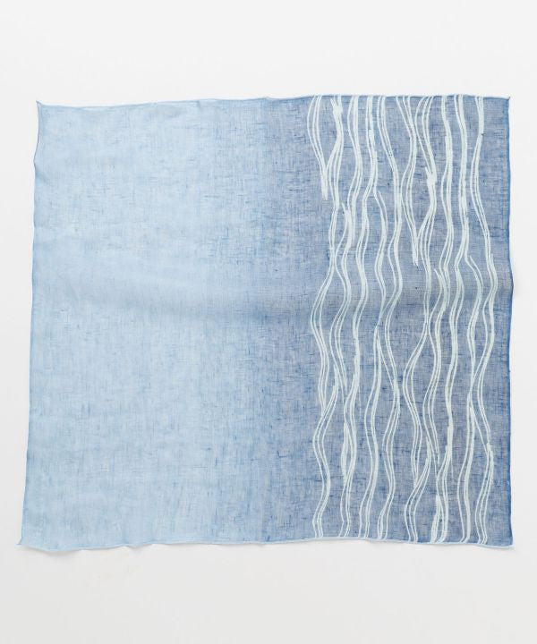 Indigo Square Textile Stole