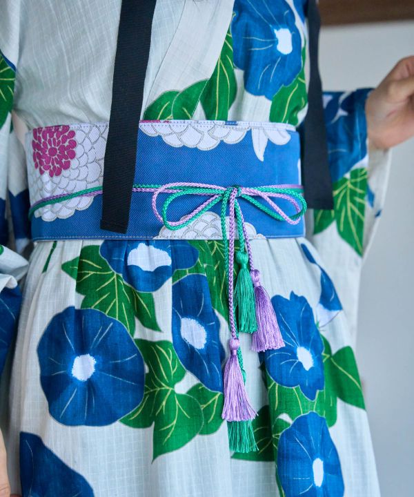 Traditional Japanese Color Obi Cord by Kaya - Ametsuchi