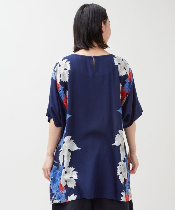 Grapevine Rayon Sleeve Top by Kaya - Ametsuchi