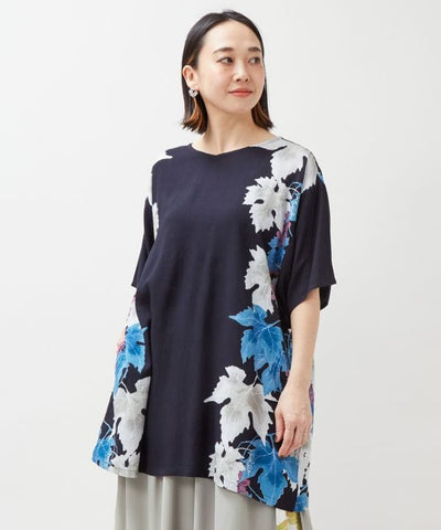 Grapevine Rayon Sleeve Top by Kaya - Ametsuchi