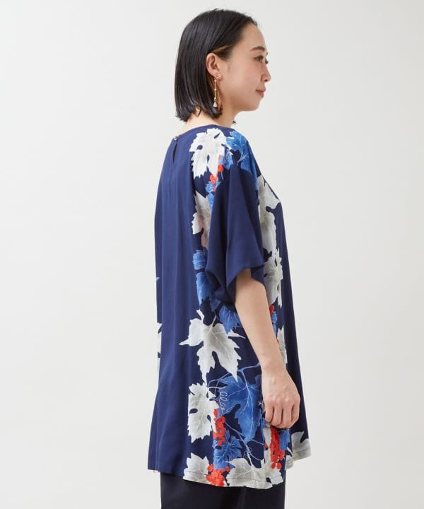 Grapevine Rayon Sleeve Top by Kaya - Ametsuchi