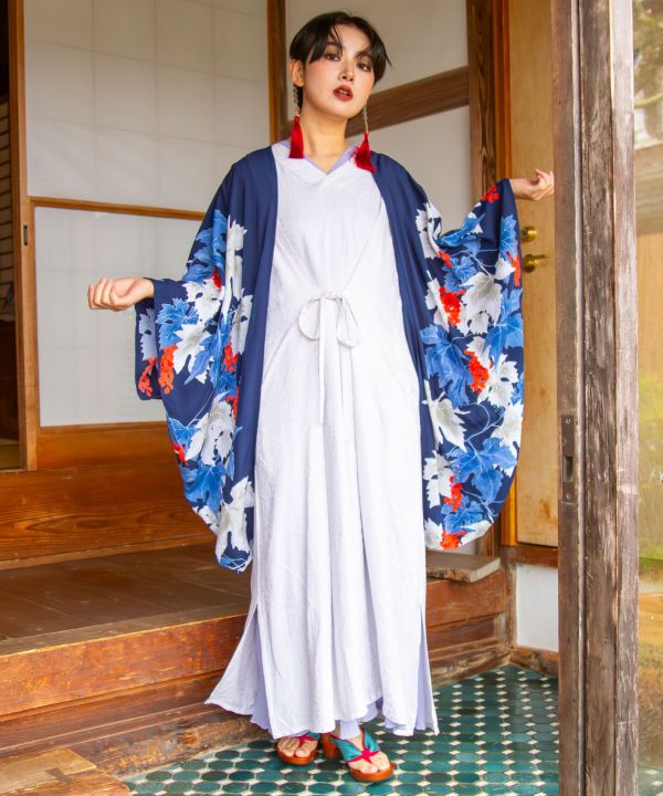 Grapevine Furisode Style Haori by Kaya - Ametsuchi