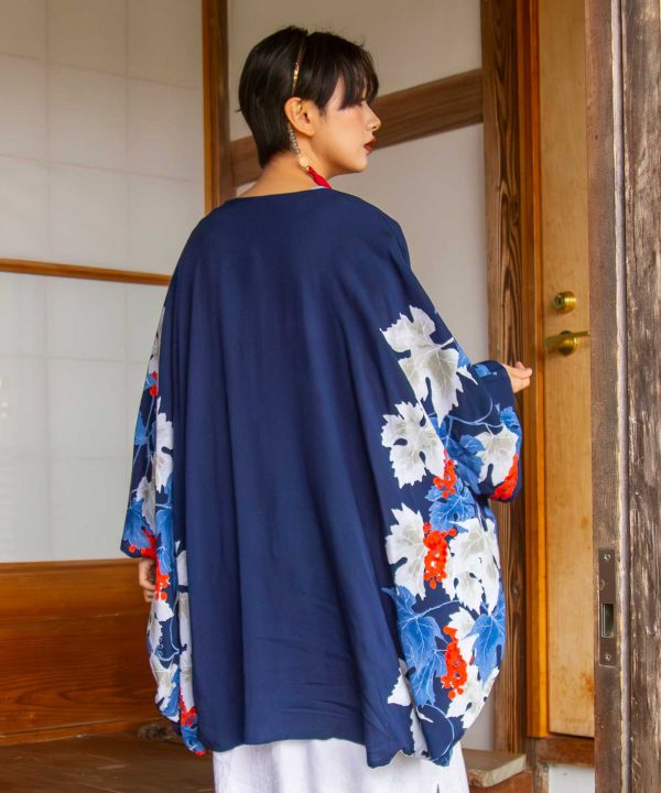 Grapevine Furisode Style Haori by Kaya - Ametsuchi