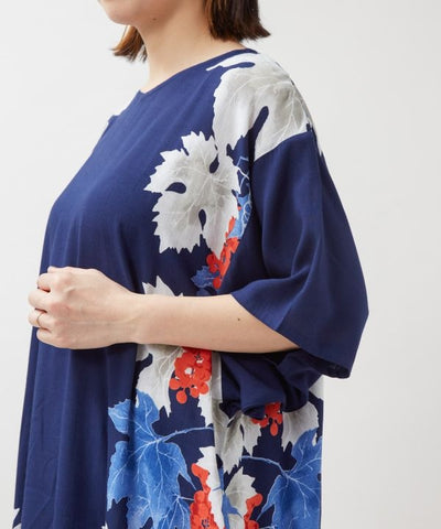 Grapevine Rayon Dress by Kaya - Ametsuchi