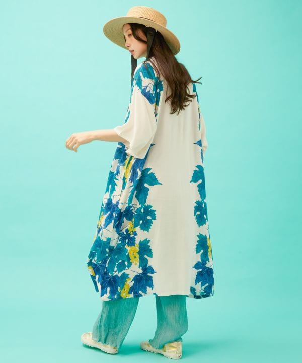 Grapevine Rayon Dress by Kaya - Ametsuchi