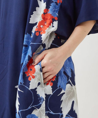 Grapevine Rayon Dress by Kaya - Ametsuchi