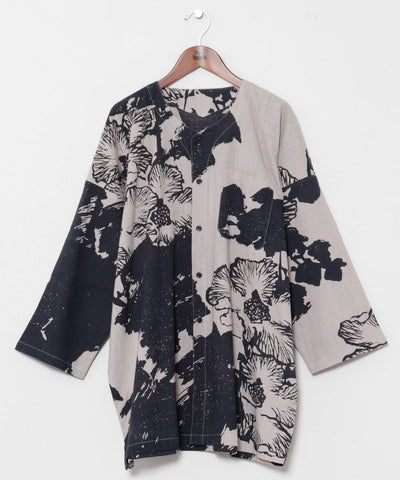Ukiyoe Dabo Cotton Shirt by Kaya - Ametsuchi