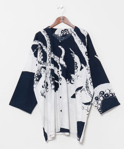 Ukiyoe Dabo Cotton Shirt by Kaya - Ametsuchi