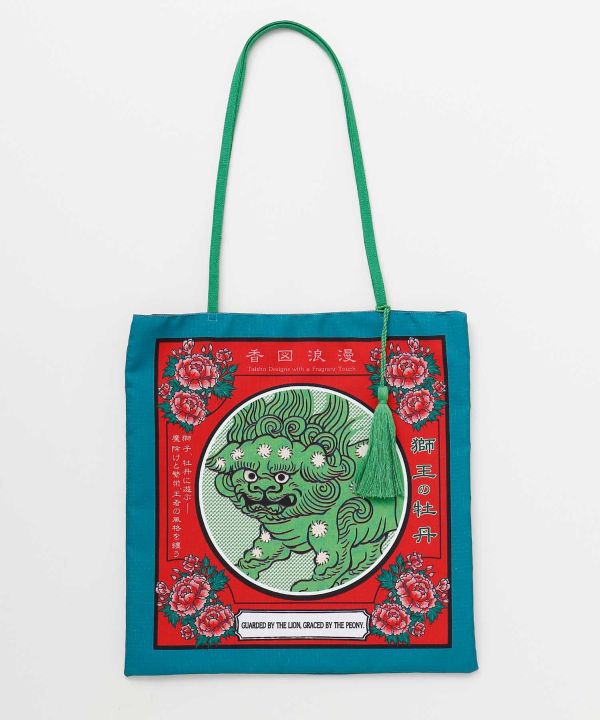 Taisho Retro Motif Tote by Kaya - Ametsuchi