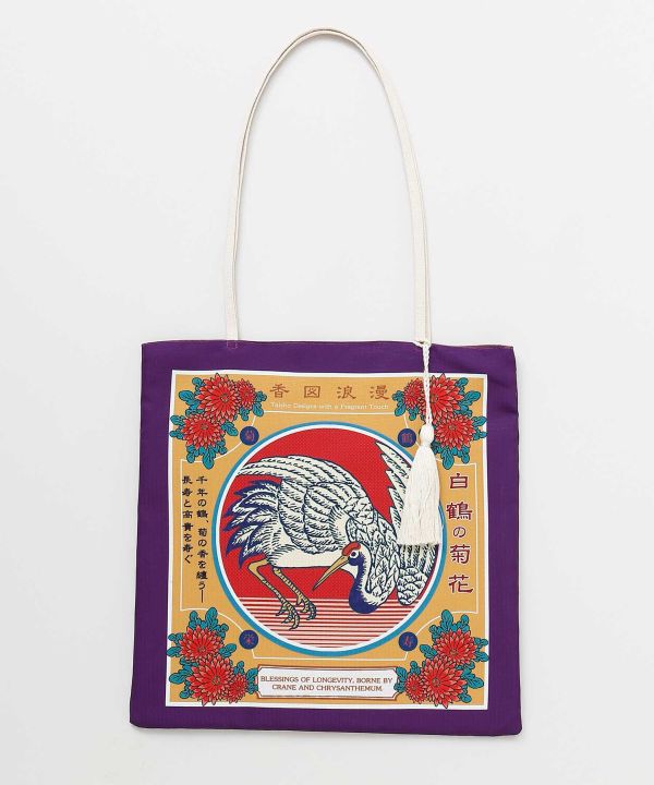 Taisho Retro Motif Tote by Kaya - Ametsuchi