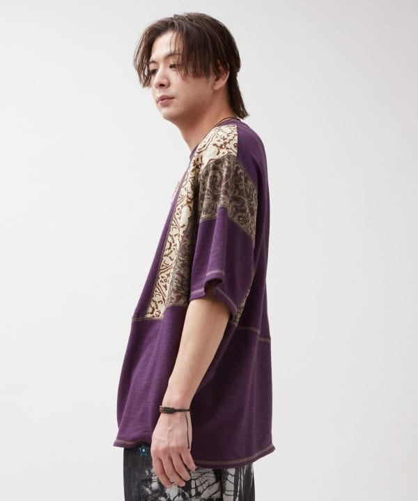 Patchwork Textile Men Top by AMINA - Ametsuchi