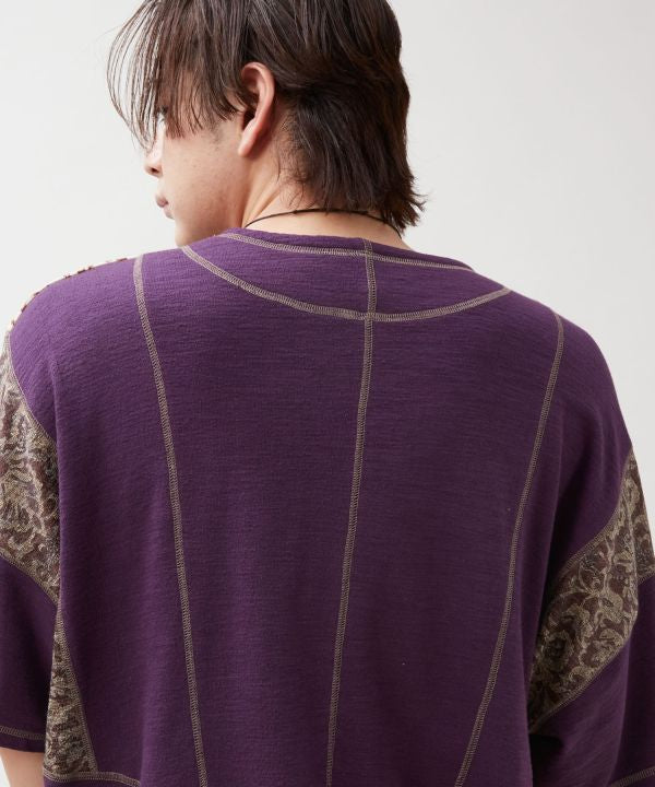 Patchwork Textile Men Top by AMINA - Ametsuchi