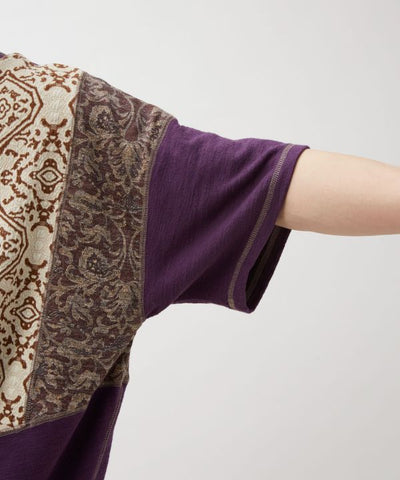 Patchwork Textile Men Top by AMINA - Ametsuchi