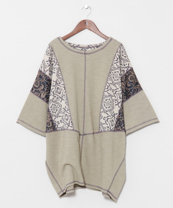 Patchwork Textile Men Top by AMINA - Ametsuchi