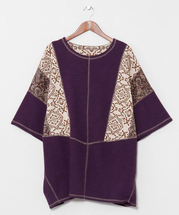Patchwork Textile Men Top by AMINA - Ametsuchi