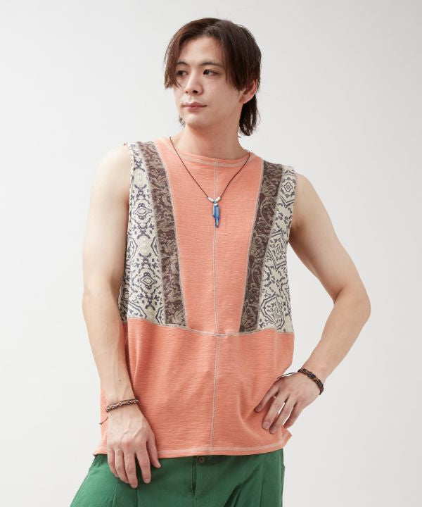 Patchwork Tank Top by AMINA - Ametsuchi